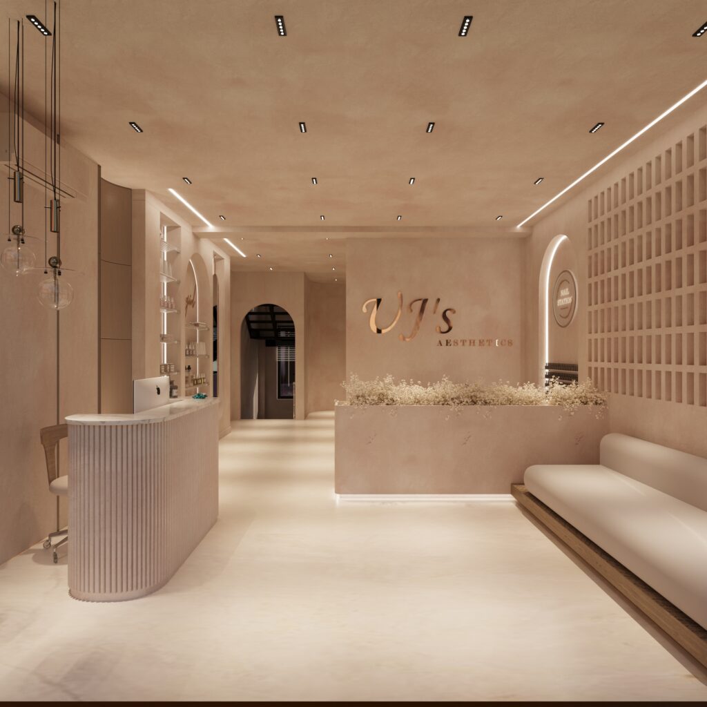 Interior of the UJS Aesthetic Clinic, designed by ARCHILAD